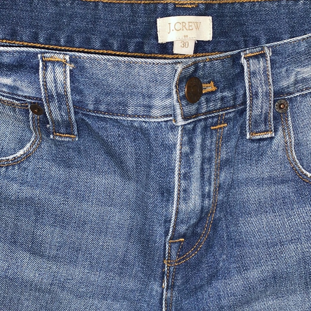 J. Crew Blue Denim Cutoff Shorts - Picture 2 of 4